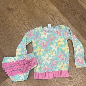 Rufflebutts rashguard swim set